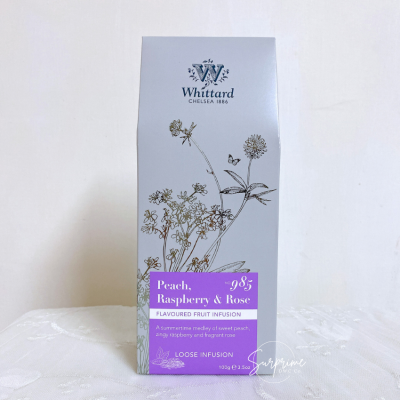 【Whittard of Chelsea】Peach, Raspberry and Rose 香桃樹莓玫瑰果茶袋裝茶葉 - 100g