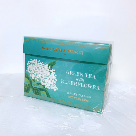 【Fortnum & Mason】Green Tea with Elderflower 15 Silky Teabags